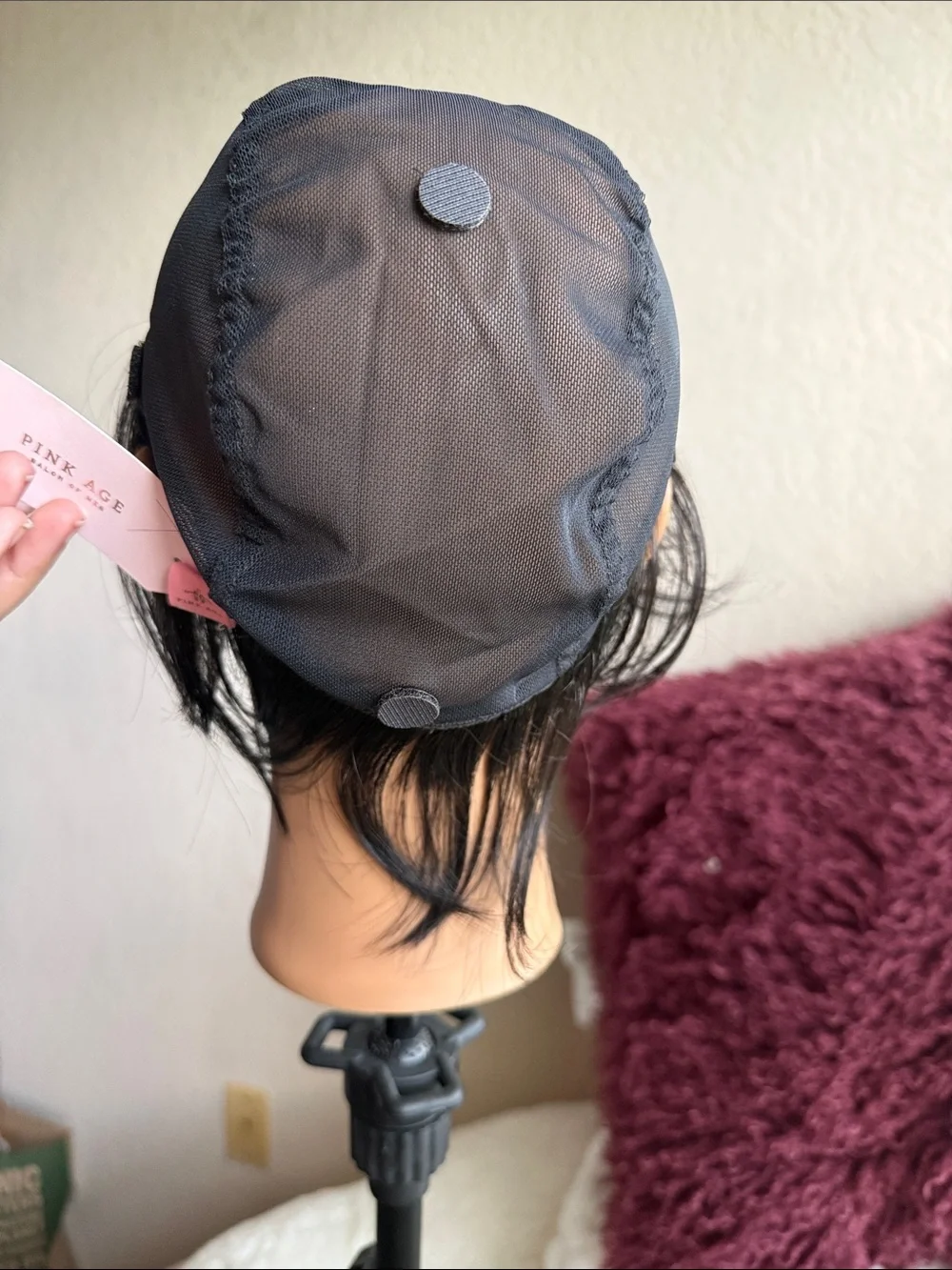 Natural Black Silicone Undercap Wig Cap baby hairs